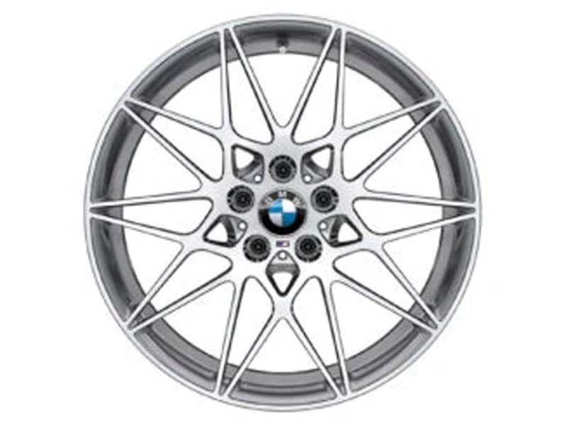 Genuine bmw ferric grey diamond cut 666m alloy wheels for f80 m3 f82 f83 m4 & f87 m2