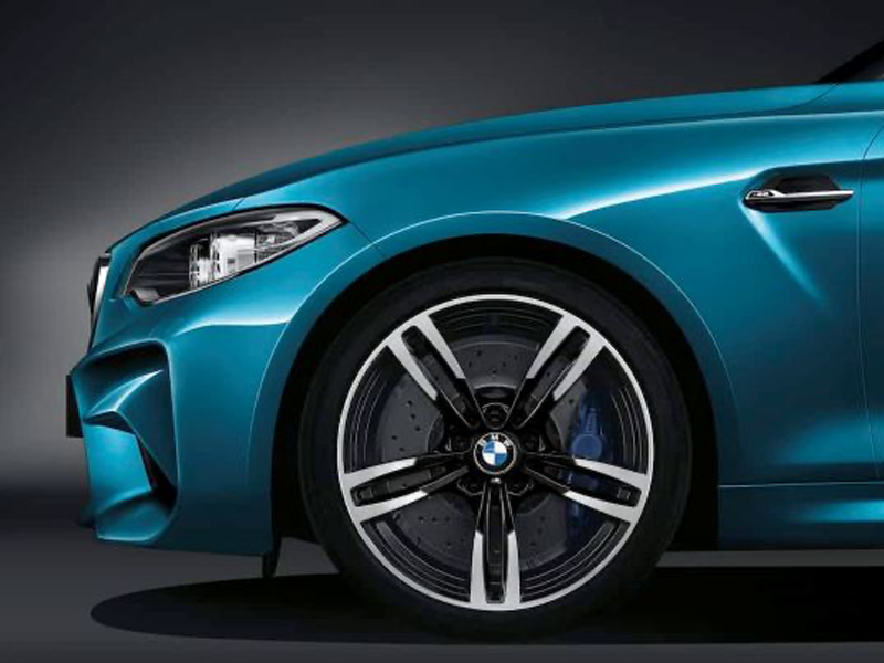 Genuine bmw diamond cut 437m alloy wheels for f80 m3 f82 f83 m4 & f87 m2 - image 2