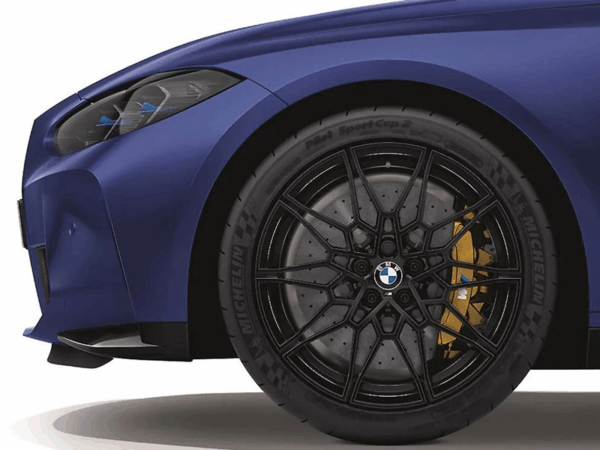 Alternative view of Genuine BMW Jet Black 826M Alloy Wheels for G80 G81 M3 G82 G83 M4 & G87 M2