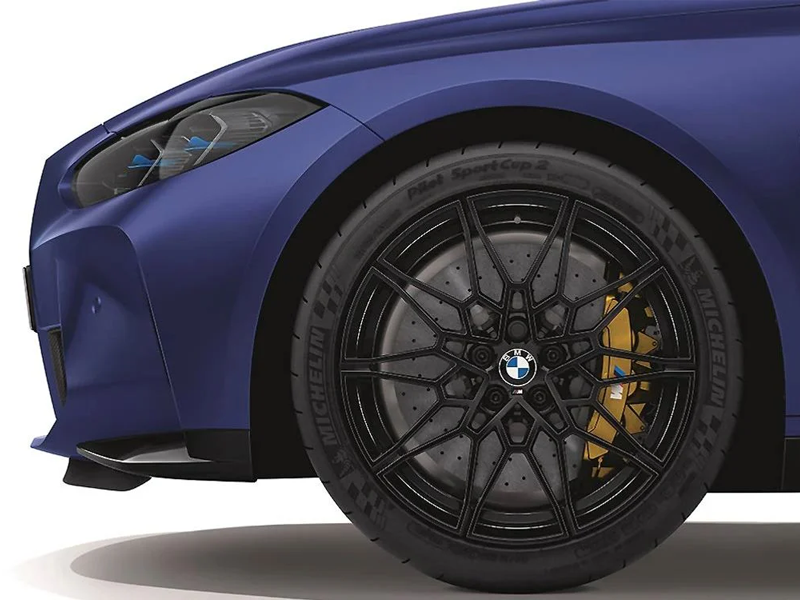 Genuine bmw jet black 826m alloy wheels for g80 g81 m3 g82 g83 m4 & g87 m2 - image 2