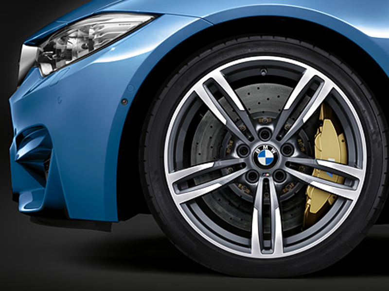 Genuine bmw ferric grey 437m alloy wheels for f80 m3 f82 f83 m4 & f87 m2 - image 2