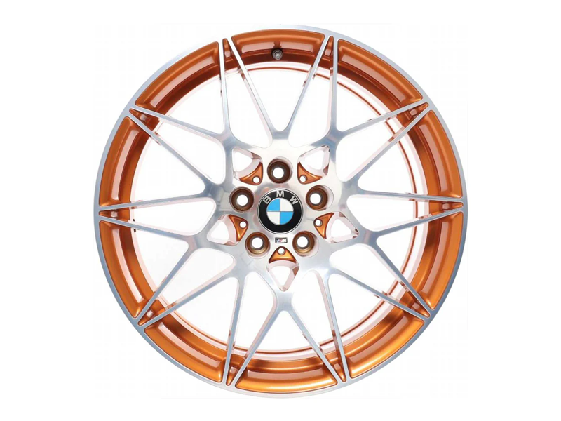 Genuine bmw orange 666m alloy wheels for f80 m3 f82 f83 m4 & f87 m2