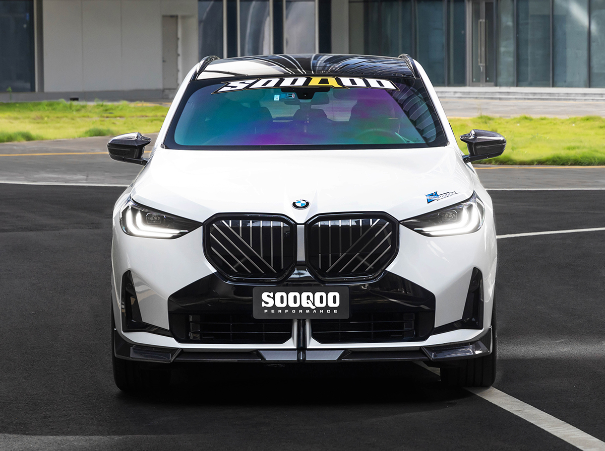 Sooqoo bmw g45 x3 prepreg carbon fibre front splitter - image 3