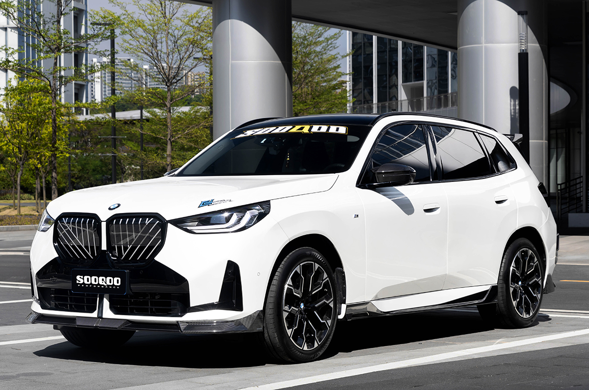 Sooqoo bmw g45 x3 prepreg carbon fibre front splitter - image 4