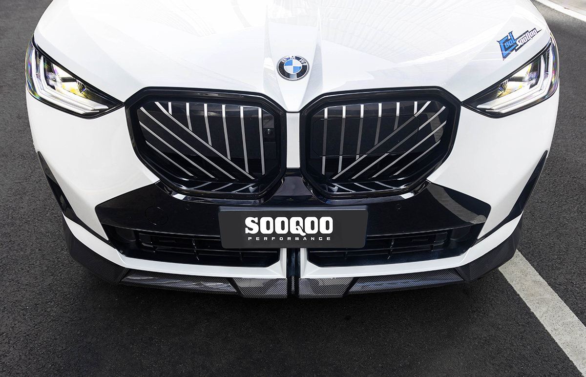 Sooqoo bmw g45 x3 prepreg carbon fibre front splitter - image 5