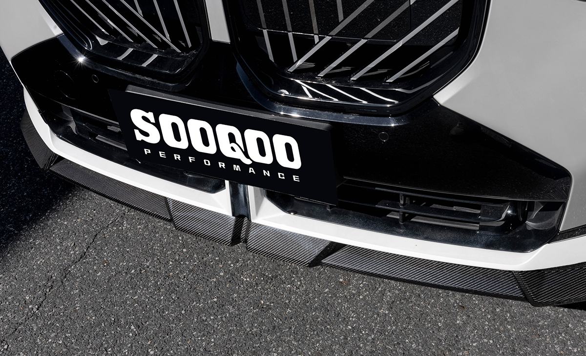 Sooqoo bmw g45 x3 prepreg carbon fibre front splitter - image 6