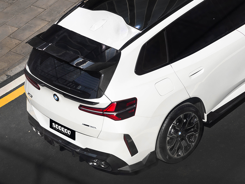 Sooqoo bmw g45 x3 prepreg carbon fibre roof spoiler - image 6