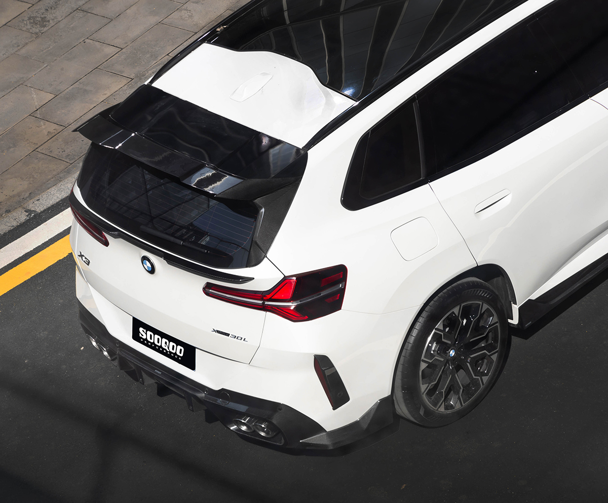 Sooqoo bmw g45 x3 prepreg carbon fibre rear window trims - image 4