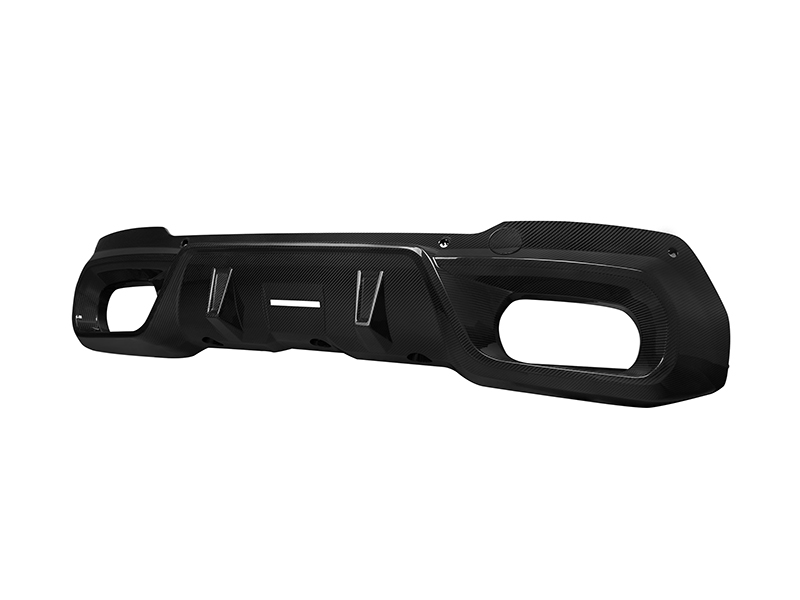 Sooqoo bmw g45 x3 prepreg carbon fibre diffuser set for quad tips - image 7