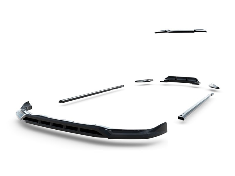 Maxton design set of splitters for bmw x1 m35i u11