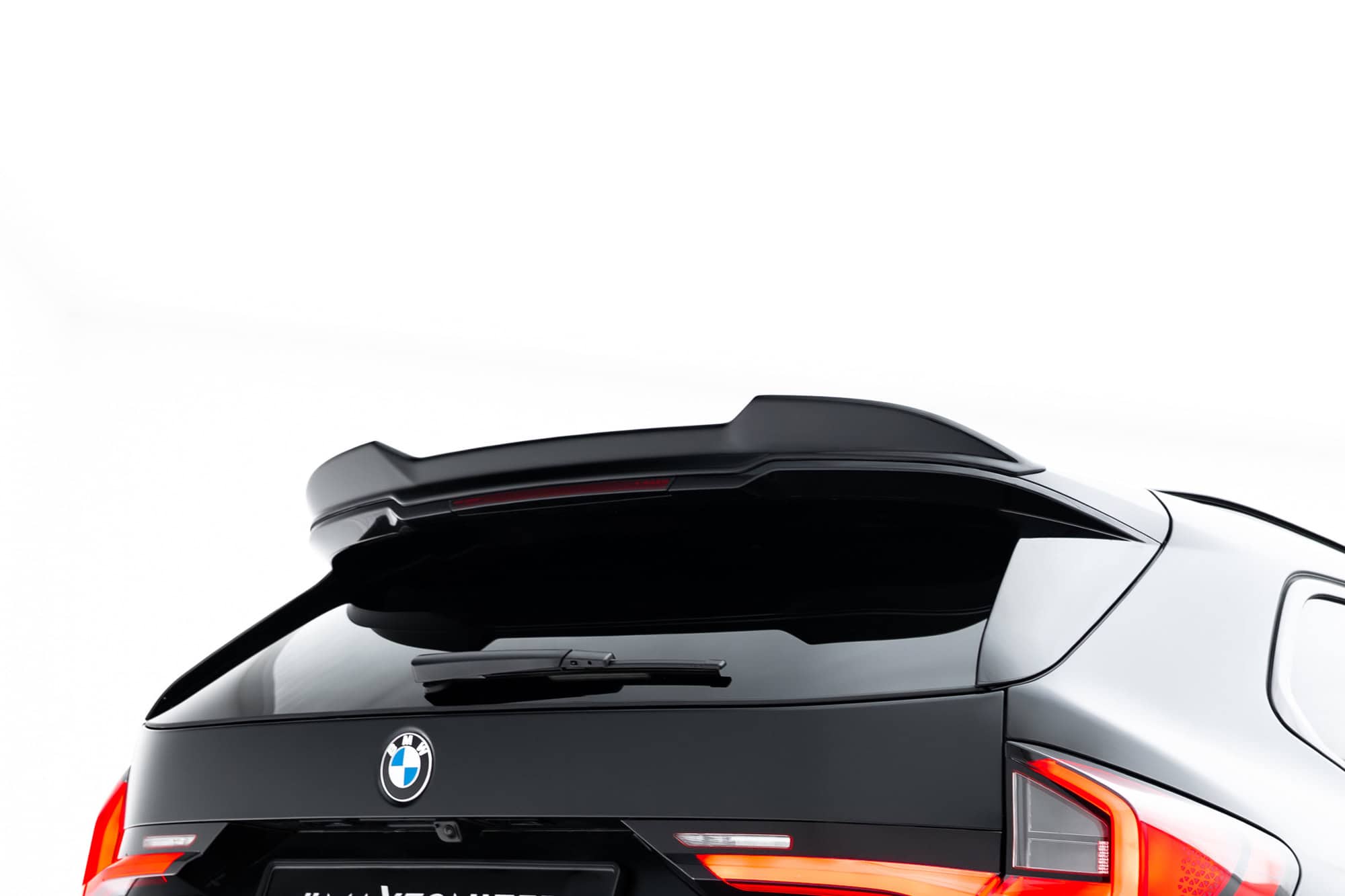 Maxton design gloss black roof spoiler 3d for bmw x1 m35i u11 - image 2